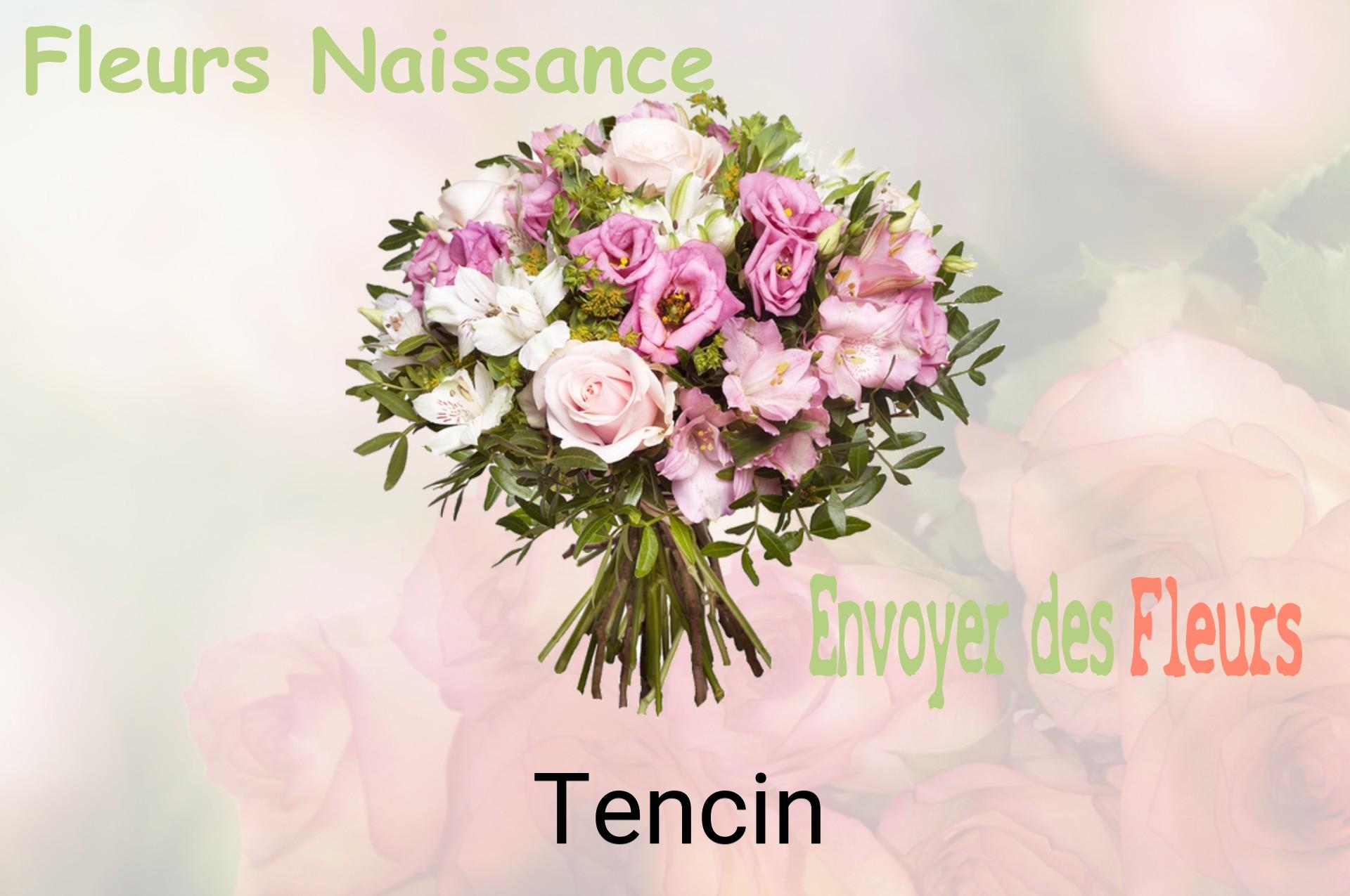 Bouquet de fleurs de naissance livré à Tencin